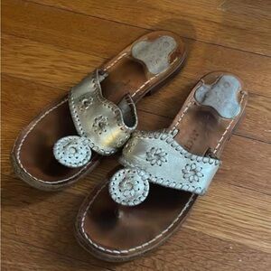 Jack Rogers Pewter Sandals